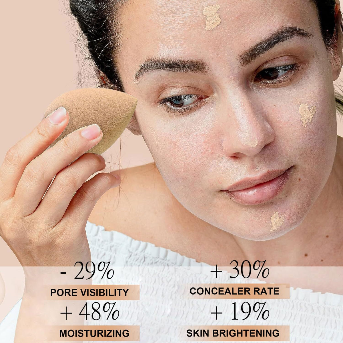 Airbrush Foundation Makeup Spray - Long Lasting Waterproof Full Coverage