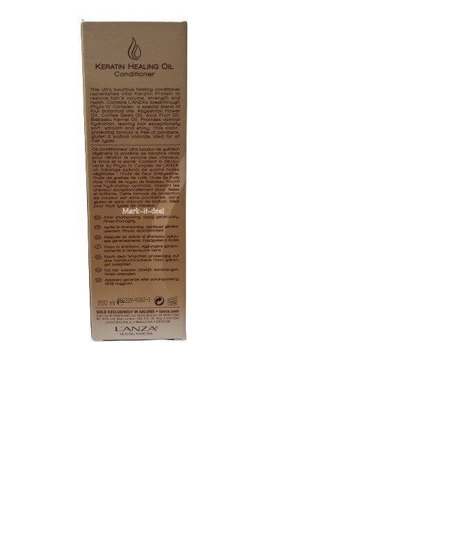 Lanza Keratin Healing Oil Conditioner - 8.5 oz Hair Repair & Nourishment