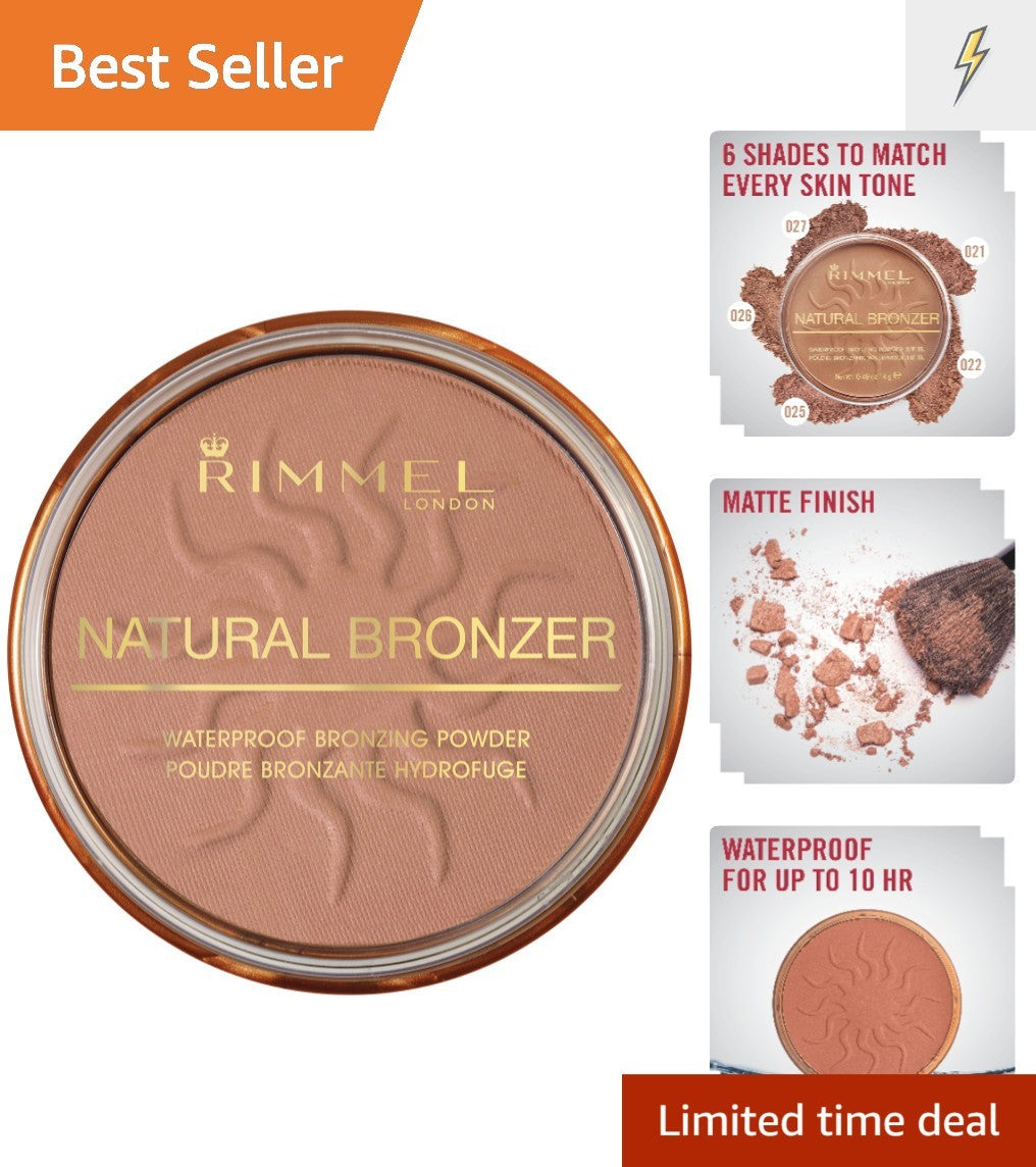 Bronzer Powder, Matte Finish, 0.49 oz – London Natural 021 Sun Light