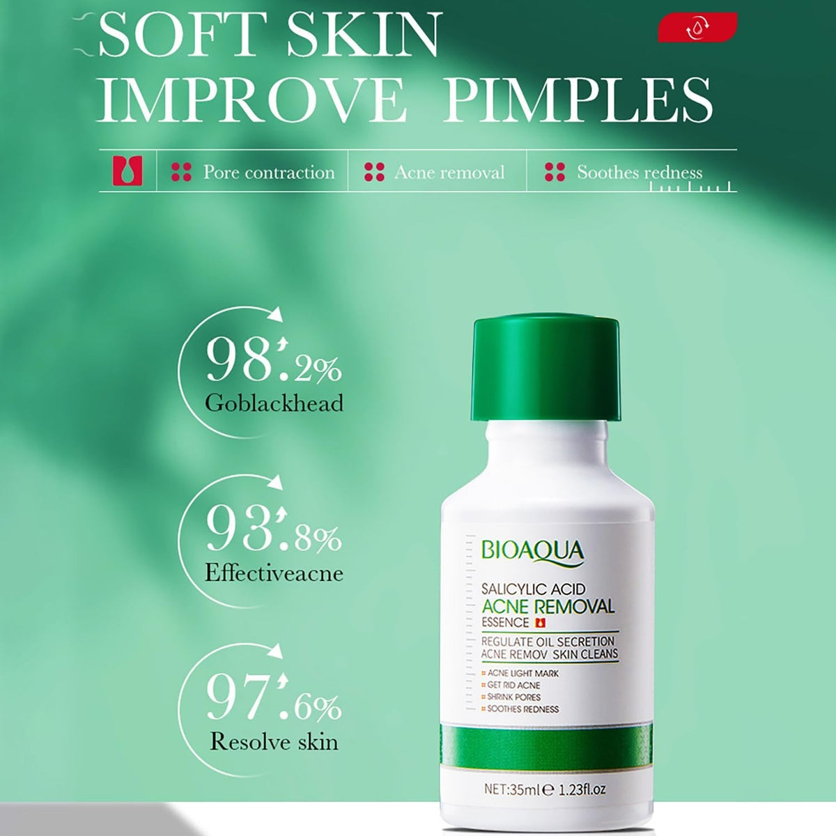 Salicylic Acid Acne Treatment Essence for Pore Shrinking & Mark Fading 35ml