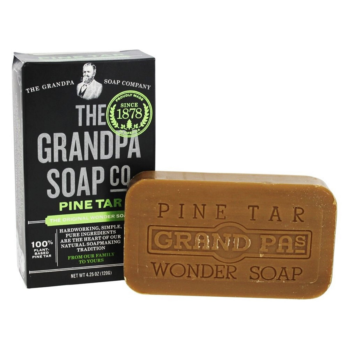 Grandpa's Soap Co Pine Tar Soap, 3.25 Ounce