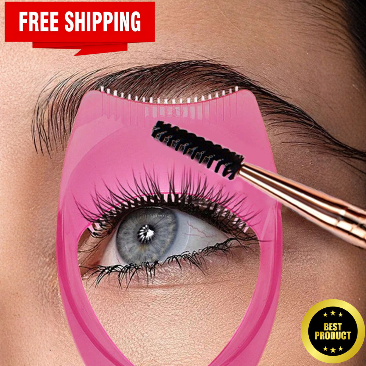 Mascara Shield & Lash Comb Set - Eyelash Application & Makeup Tools