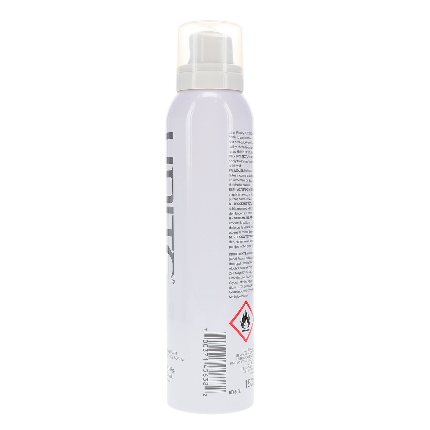 Texturizing Finishing Foam for Hair - Adds Volume & Definition 5.2 oz
