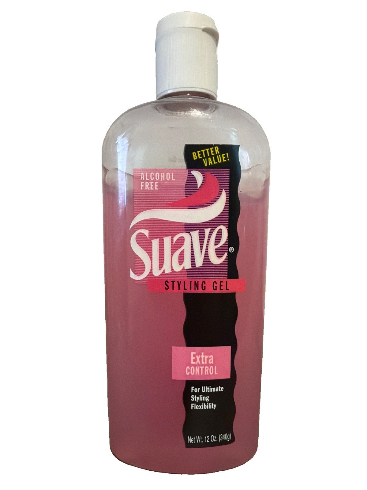 Suave 90s Styling Gel Extra Control & Flexibility - 12 Oz