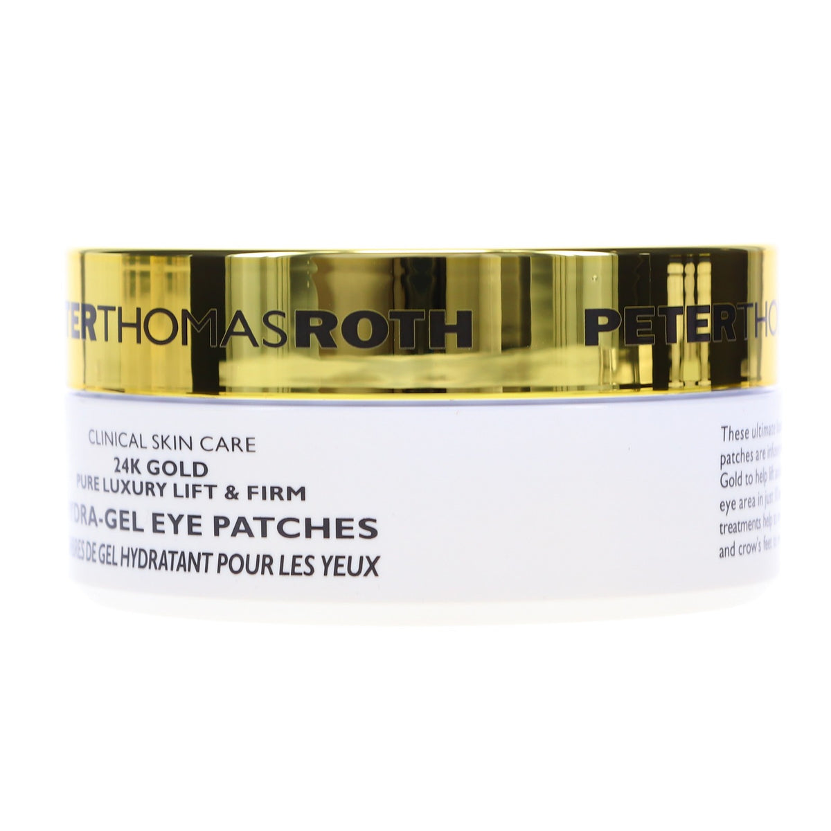Anti-Aging Eye Patches with Gold & Caffeine - Hydrating, Firming, 60 pcs