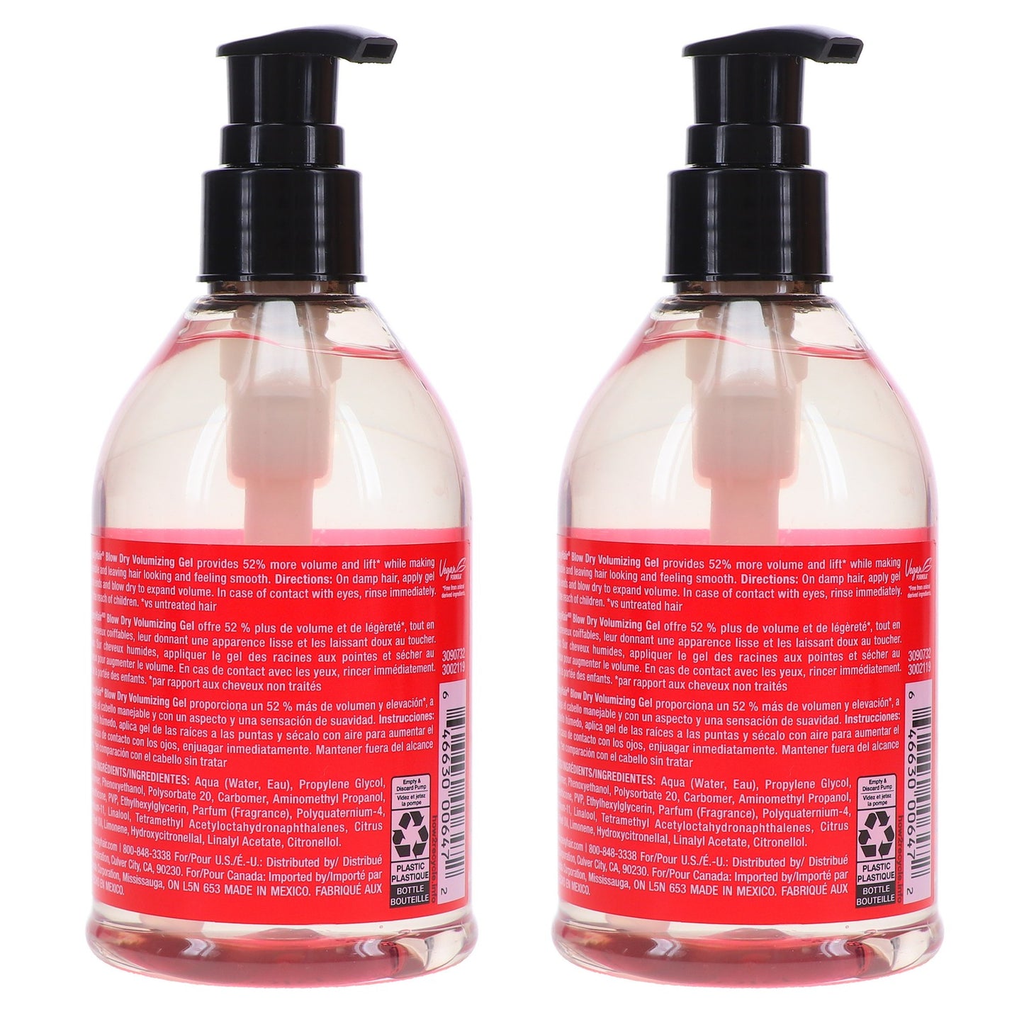 Volumizing Hair Gel 8.5 oz - Pack of 2 for Thick, Full Locks