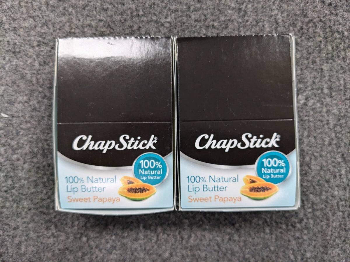 Natural Lip Balm Tubes & Sticks Bulk Pack - Sweet Papaya Flavored