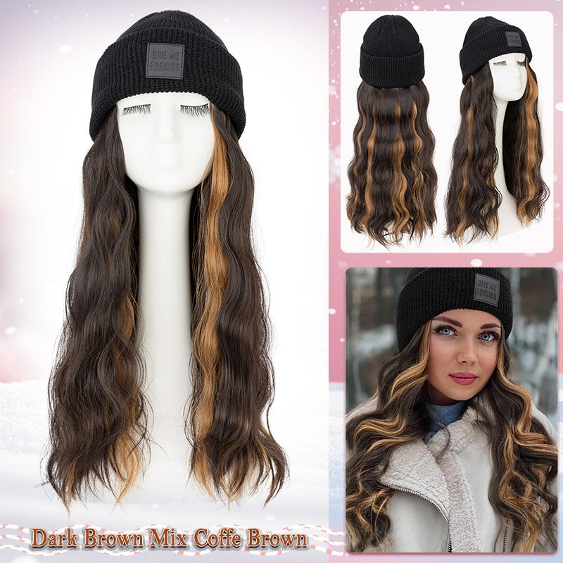Adjustable Baseball Cap Wig with Hair Piece - Short Long Synthetic Hair