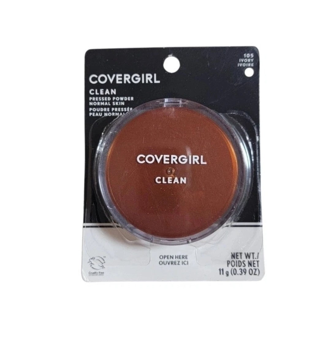 Pressed Face Powder in Ivory - Oil-Free, Matte Finish, 105 Shade