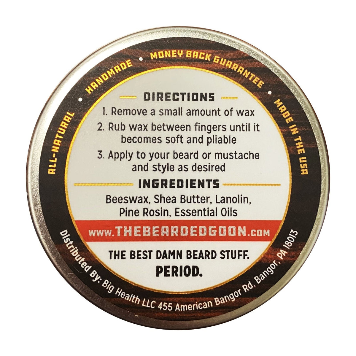 Ridiculously Strong Beard & Moustache Wax - All Natural Hold for Unruly Facial Hair