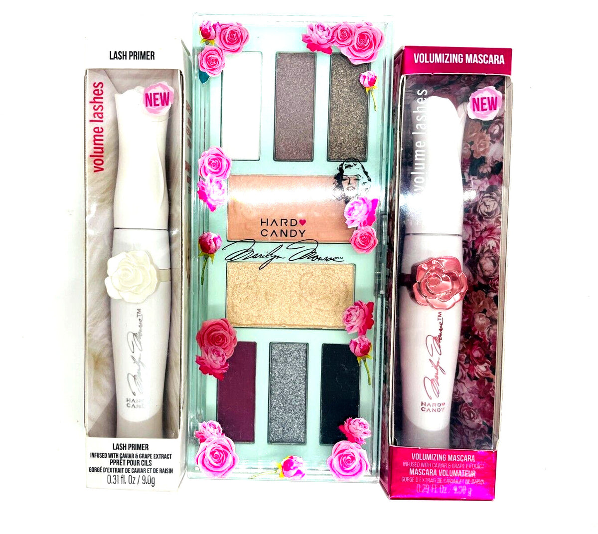 Marilyn Monroe Eyeshadow Palette Lash Primer & Mascara Set - Hard Candy