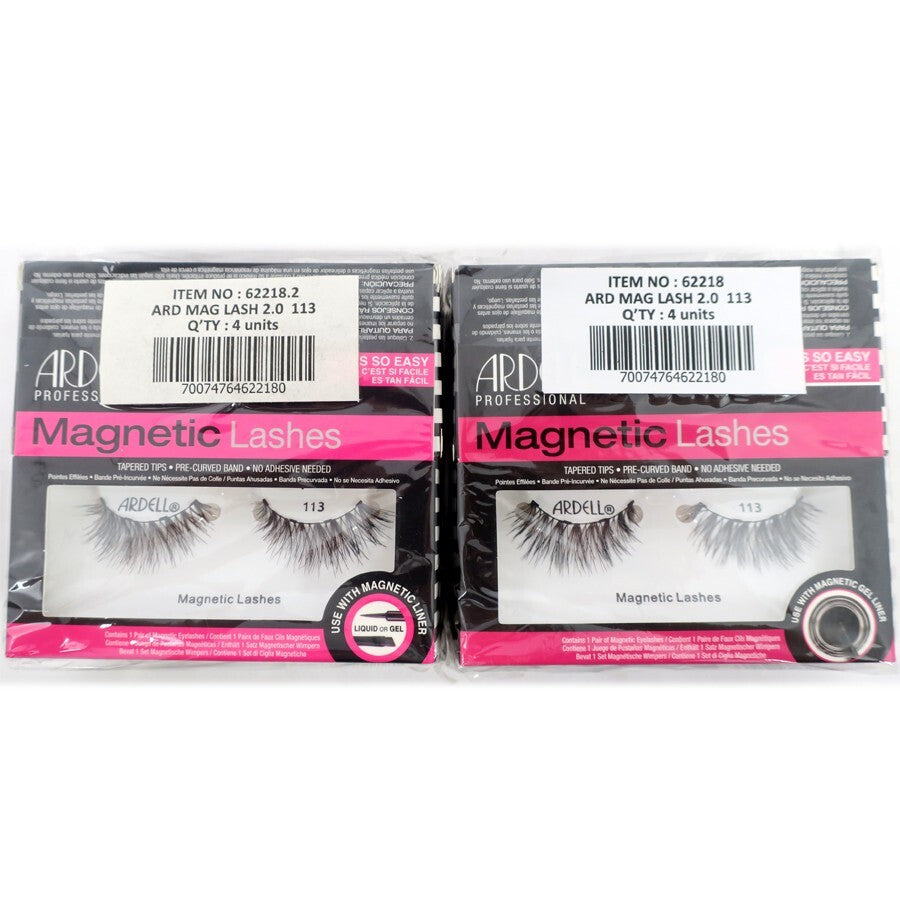 Magnetic Faux Mink Lash Singles 113 Tapered Tips - 4 Boxes