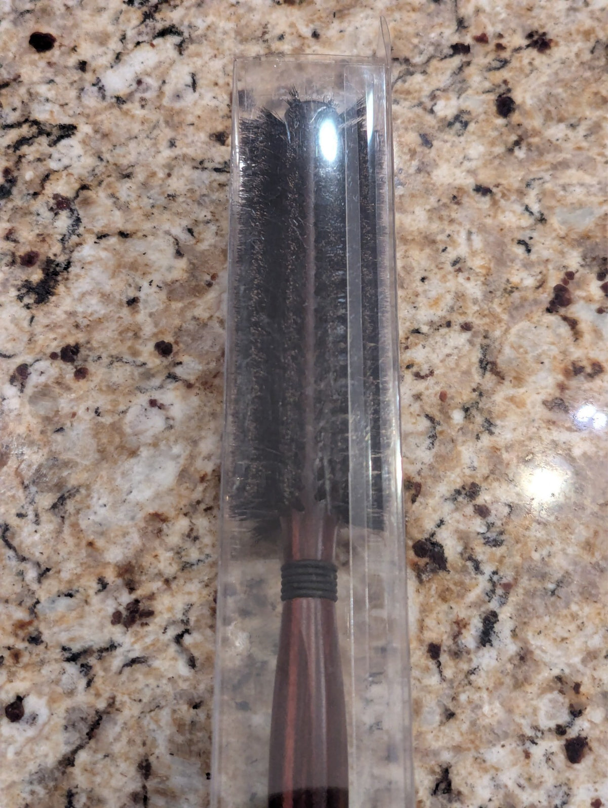 Round Boar Bristle Hair Brush 1.8 Inch for Blow Drying Natural Wooden Handle