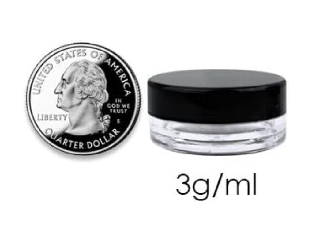 150 Pack Refillable Clear Plastic Jars with Teal Lids for Cosmetics & Travel