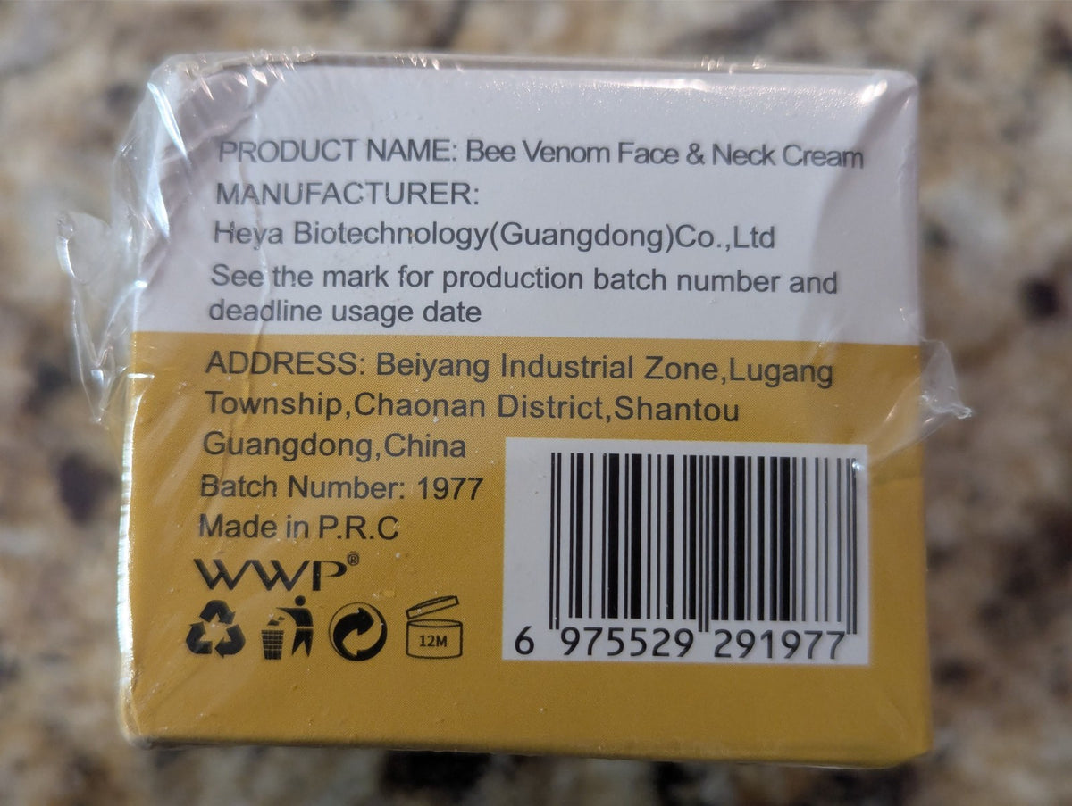Bee Venom Face Neck Hand Foot Cream & Lip Balm Set - Natural Skincare