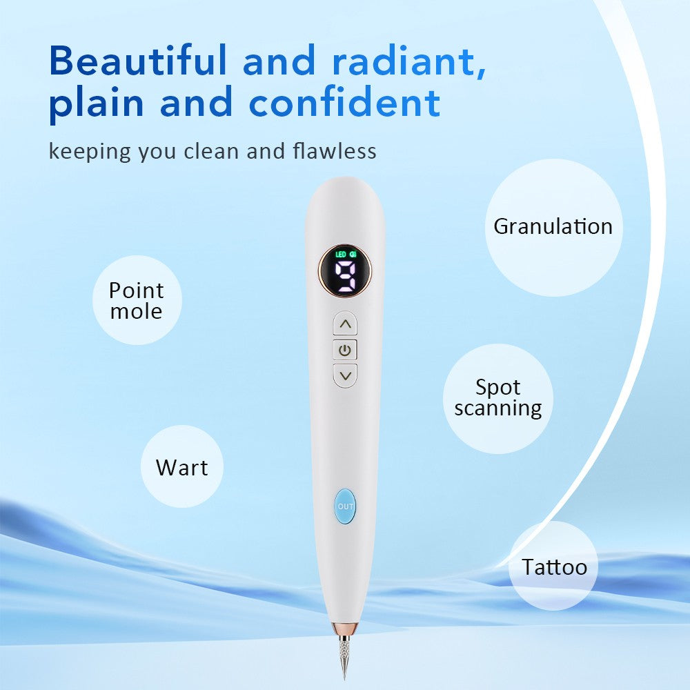 9-Level Laser Plasma Pen for Mole and Skin Tag Removal - Portable, Adjustable