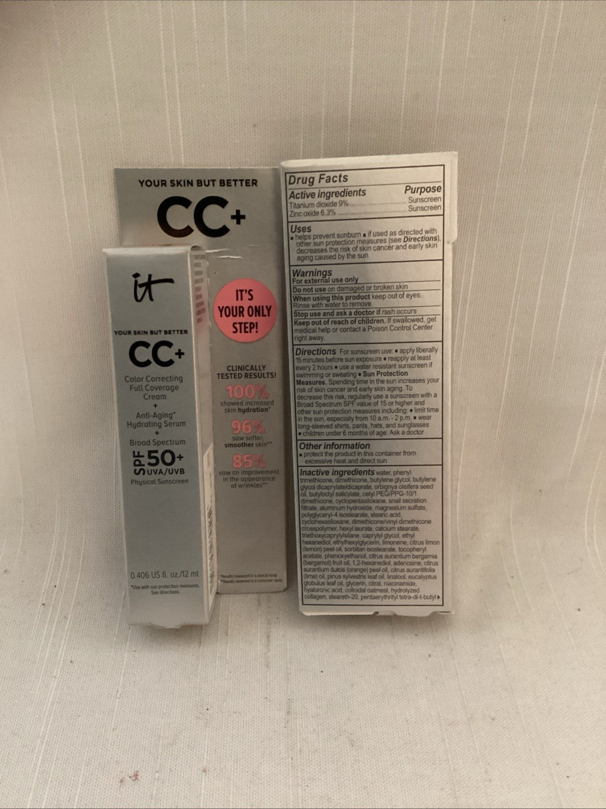 It Cosmetics Your Skin But Better CC+ Cream Fair Light 0.406oz - Pack of 2