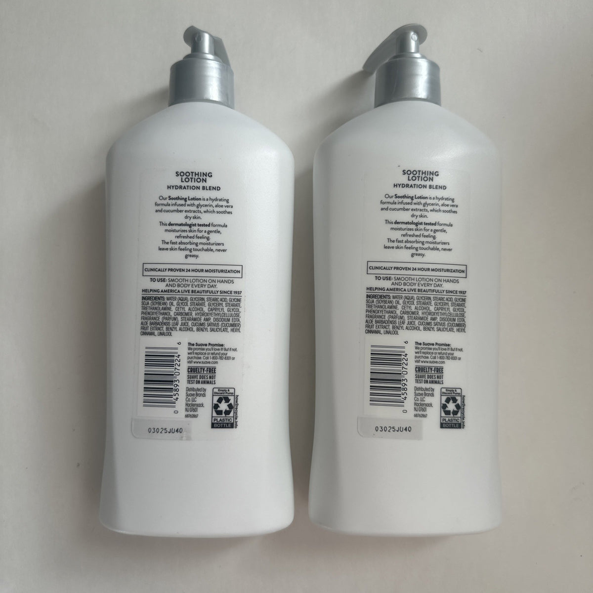 Suave Aloe Vera Body Lotion - 18 Fl Oz (2-Pack)