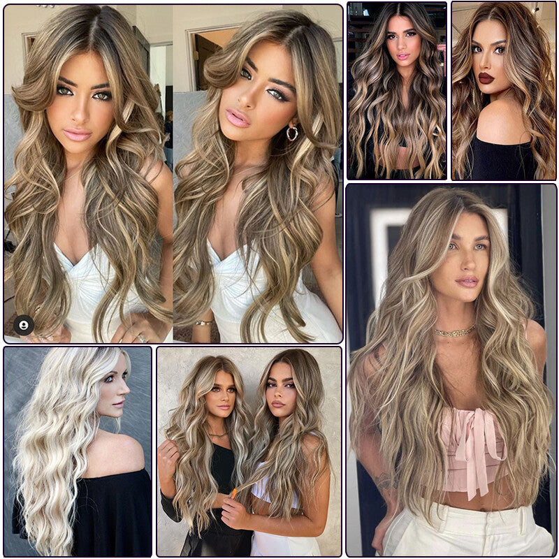 Double Weft Clip-In Human Hair Extensions Full Head - Multiple Colors & Lengths