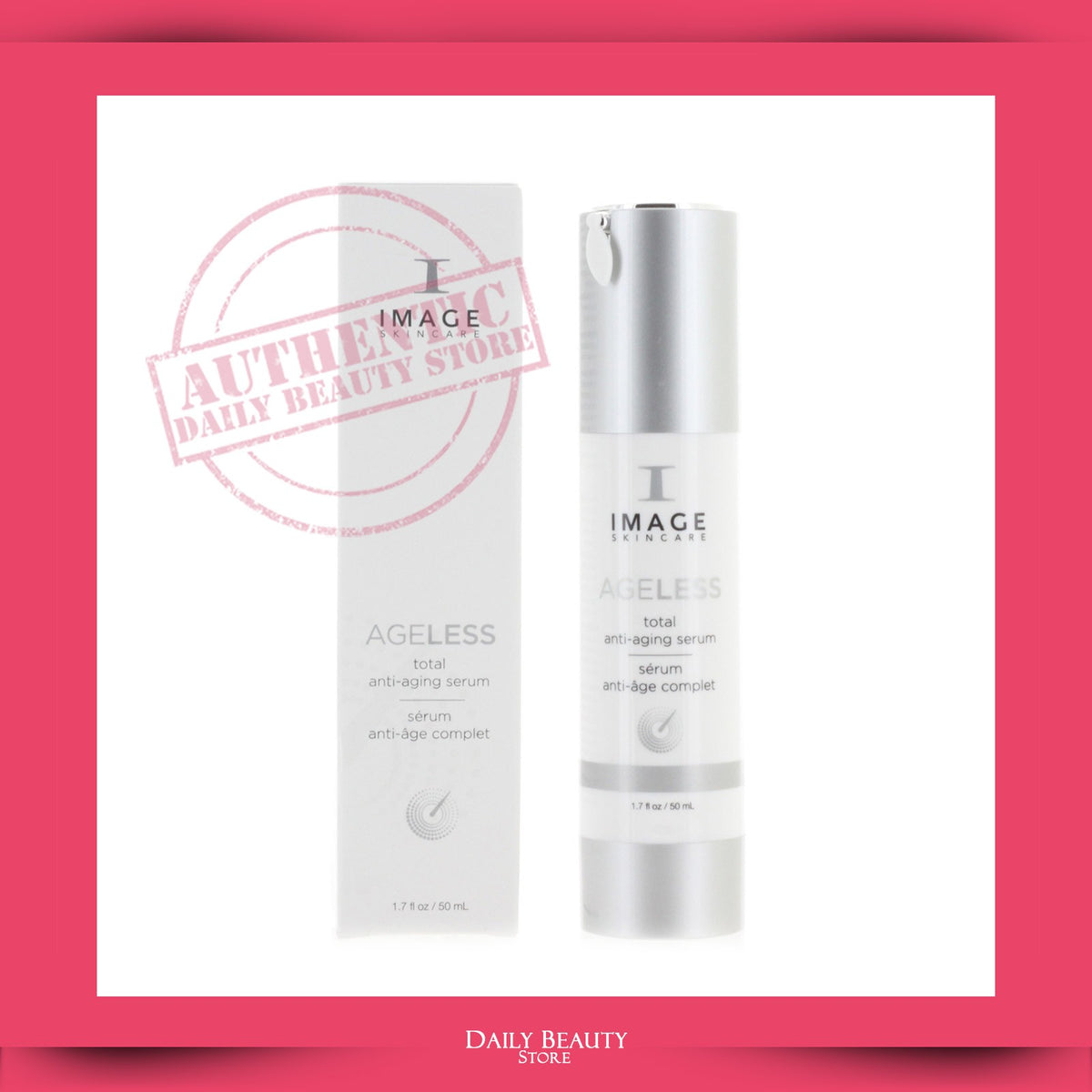 Anti-Aging Face Serum with Peptides & AHA - 50ml / 1.7oz, Youthful Skin