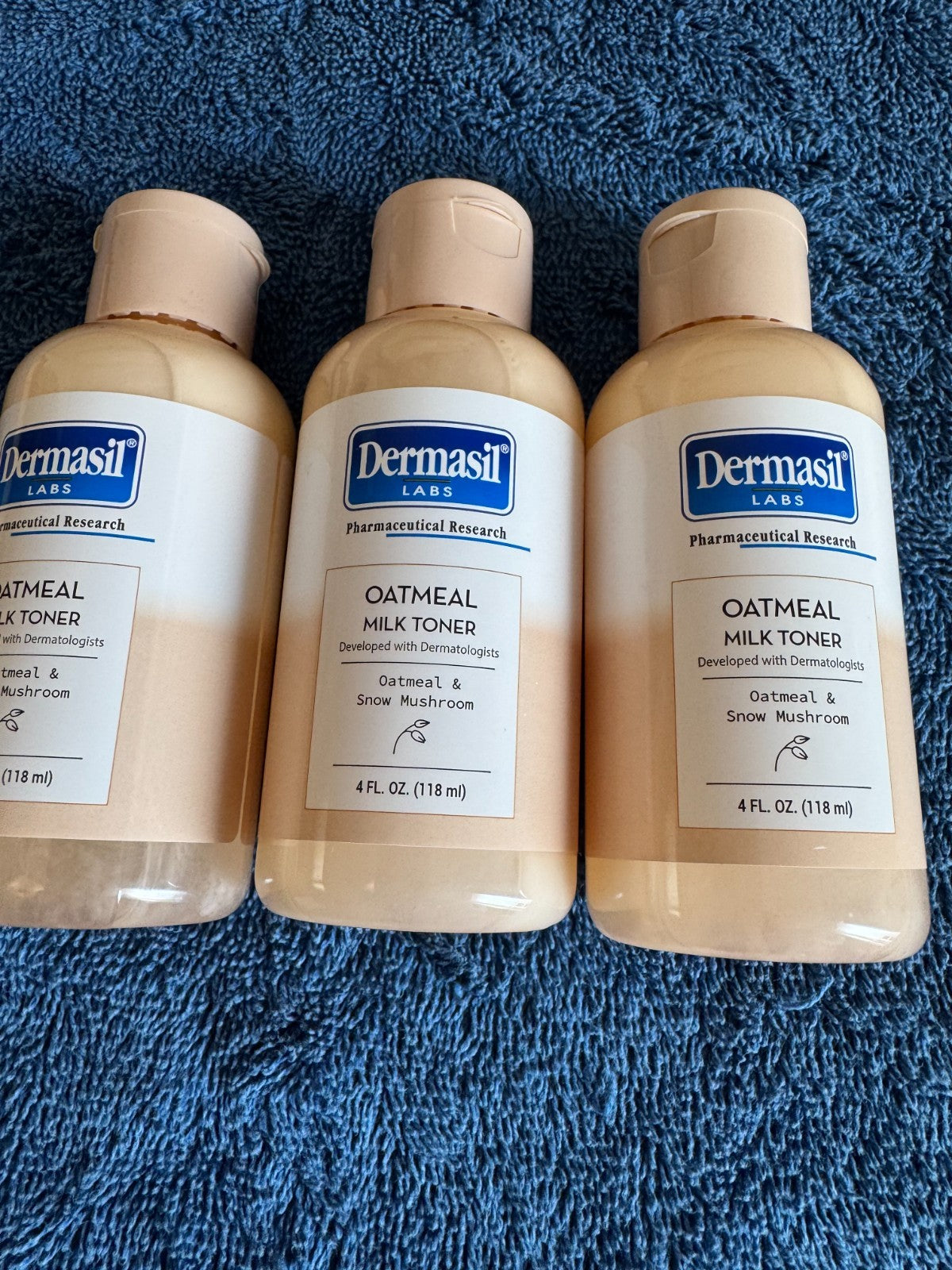 Hydrating Oatmeal & Snow Mushroom Toner - Set of 3 - Gentle Skin Care