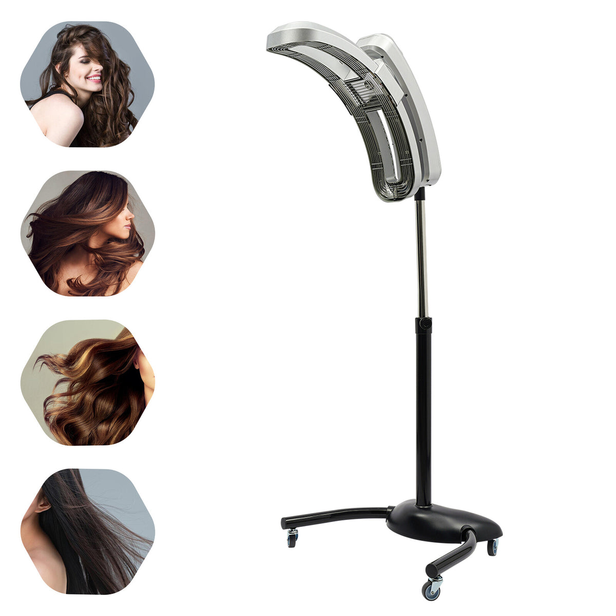 Vertical Standing Hair Dryer 950W Adjustable Cold Hair Styling Heater