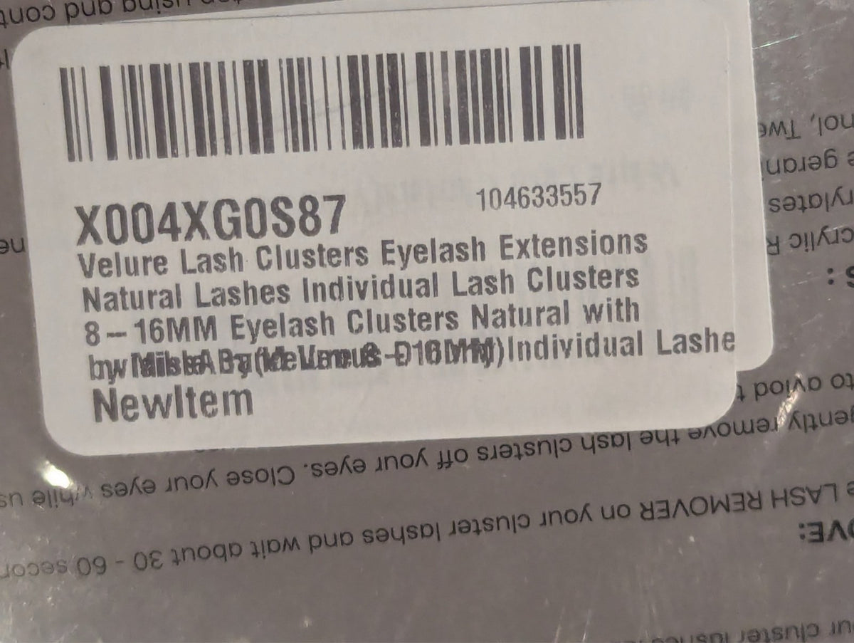 Velure Lash Clusters DIY Eyelash Extensions 8-16mm Black - False Eyelash Flares