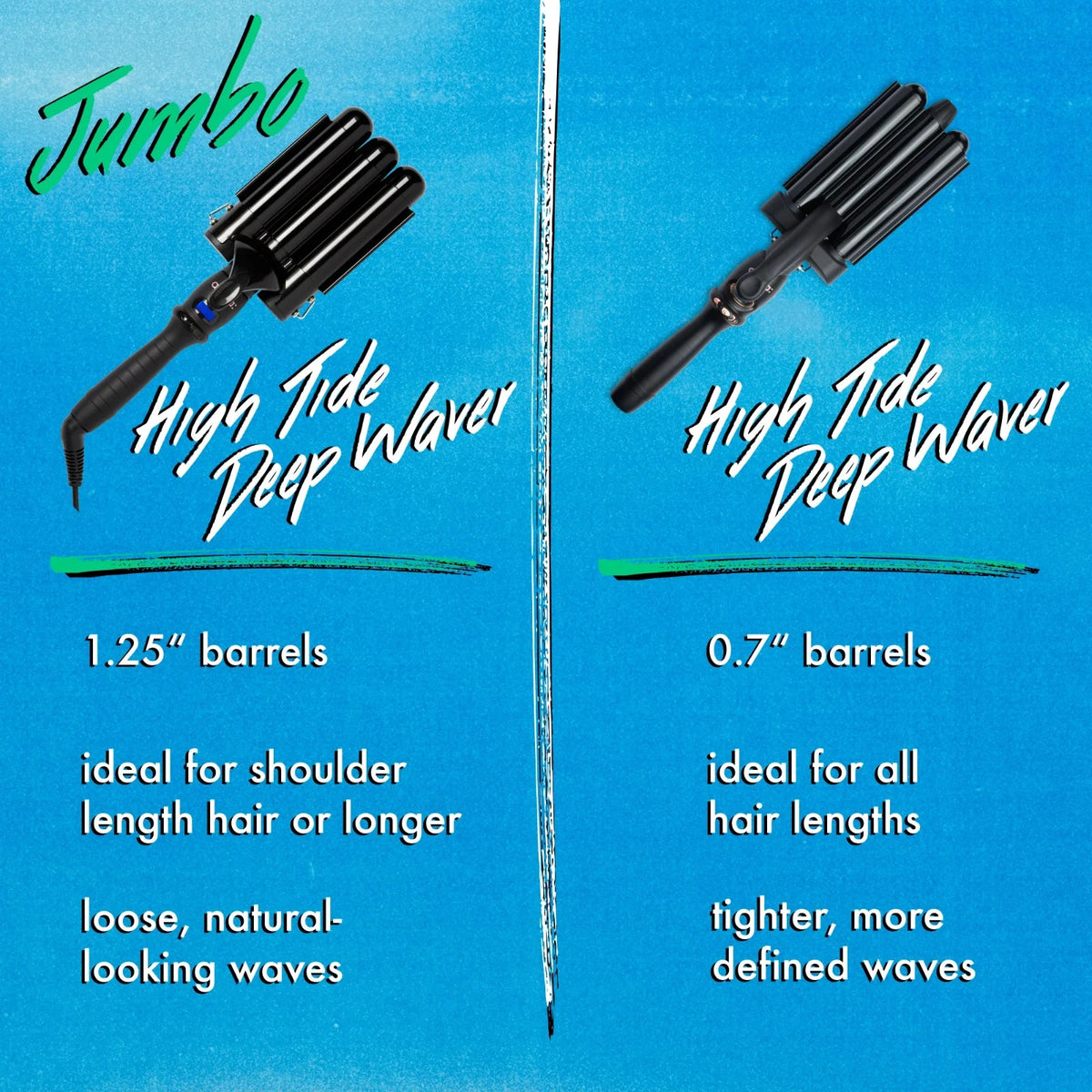 Amika Pro High Tide Jumbo Deep Waver for Beachy, Natural Waves