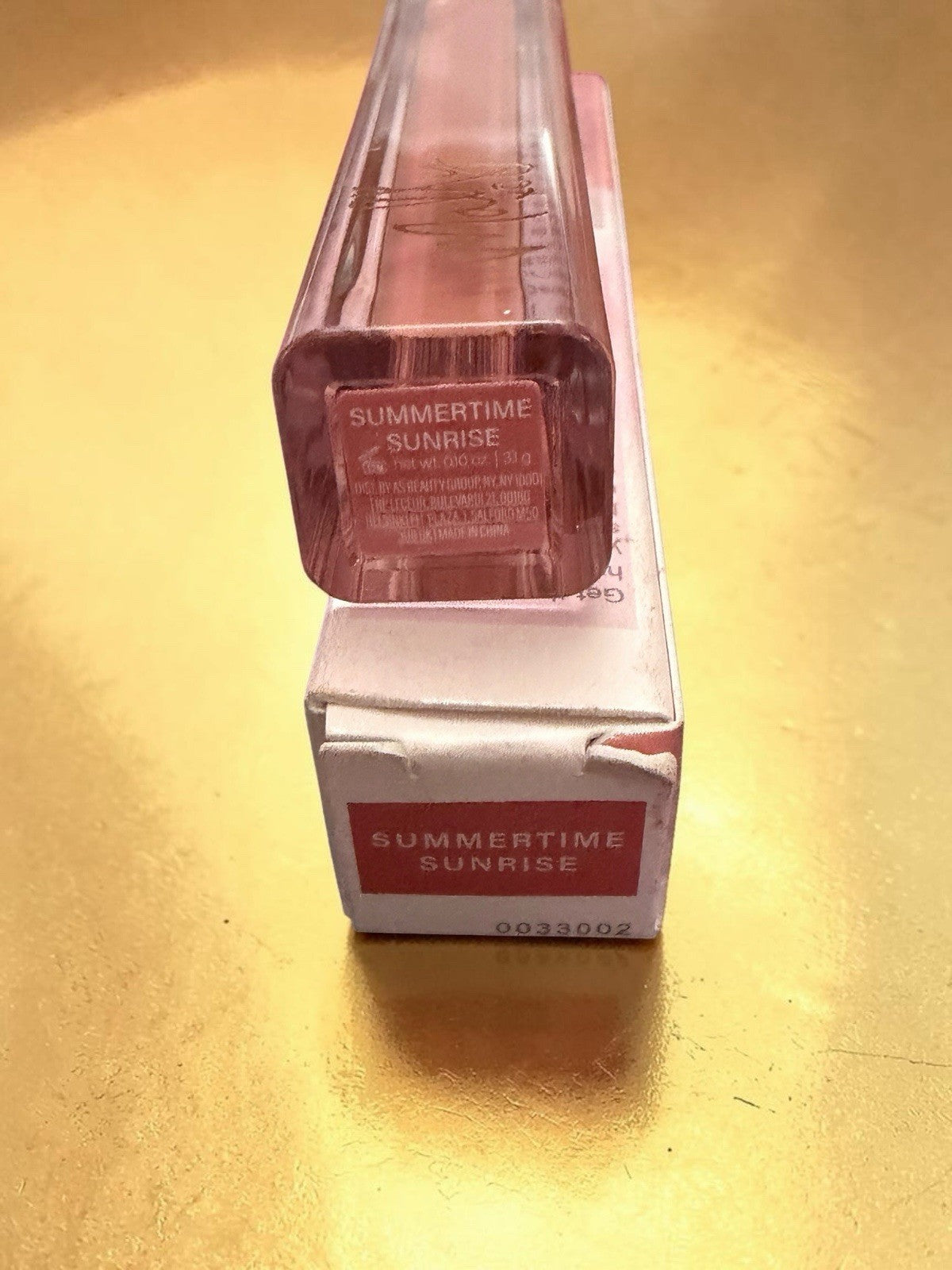 Hydrating Lip Gloss - Summertime Sunrise, Plush Lip Shine, 0.10 oz