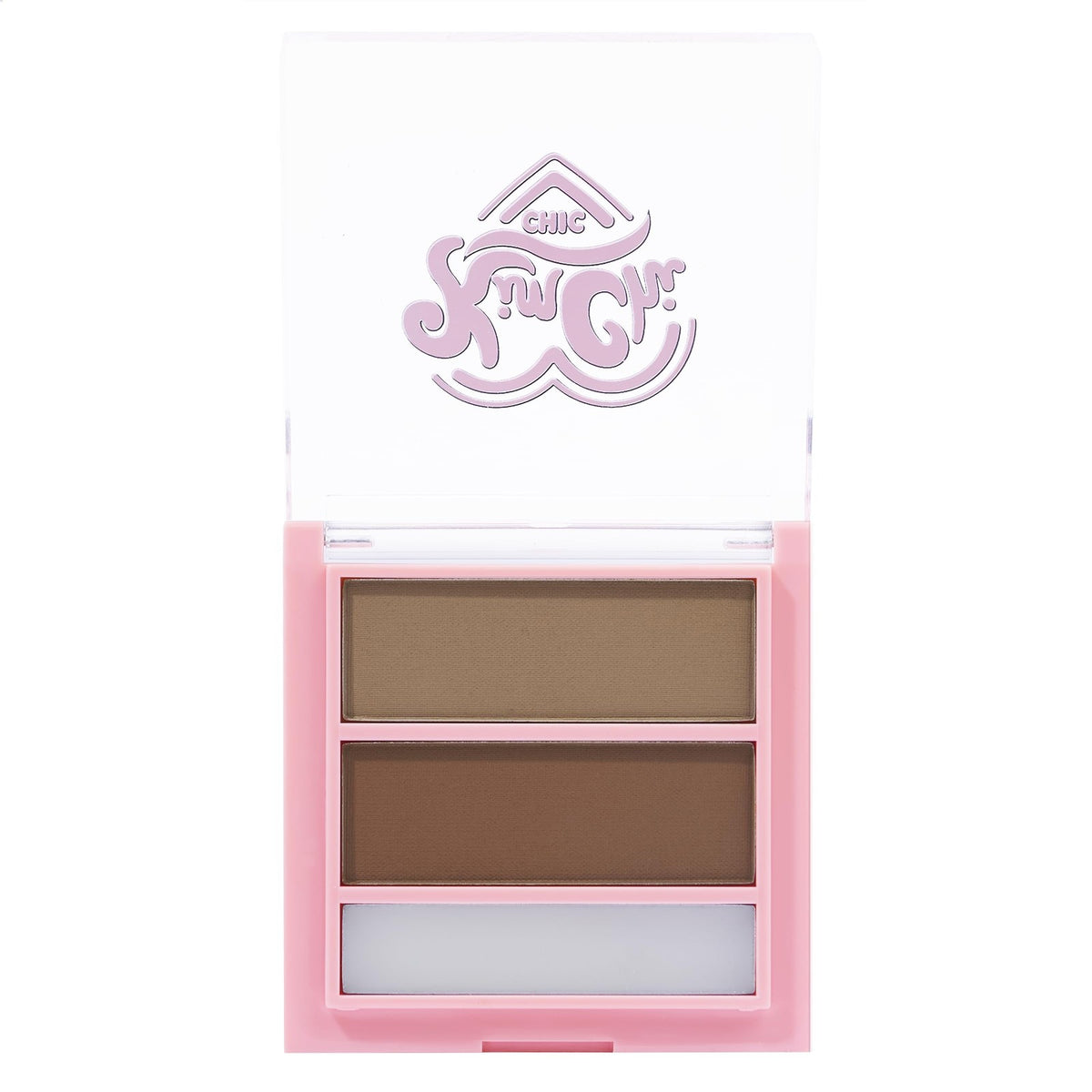 Eyebrow Powder Duo with Setting Wax - Light Shade for Natural & Full Brows