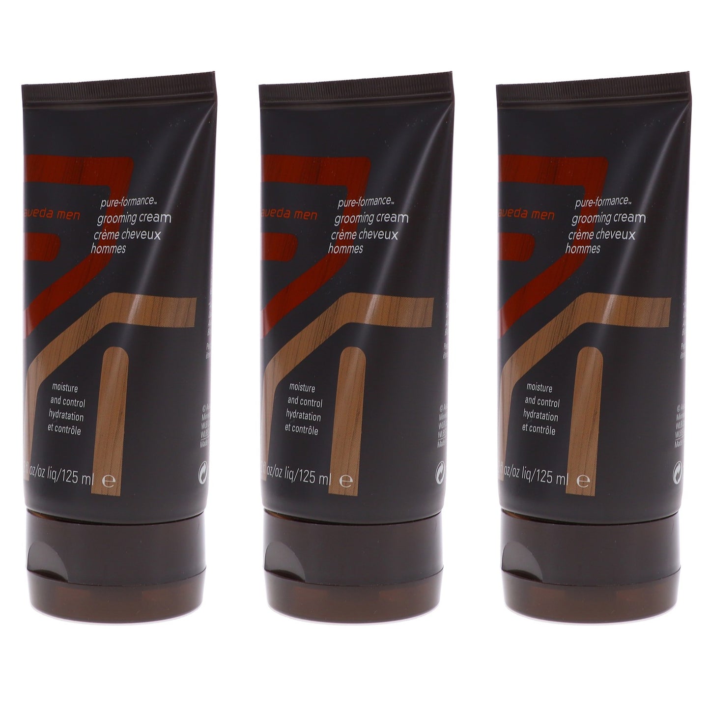 Men's Grooming Cream with Natural Scent - Medium Hold, 4.2 oz, 3 Pack