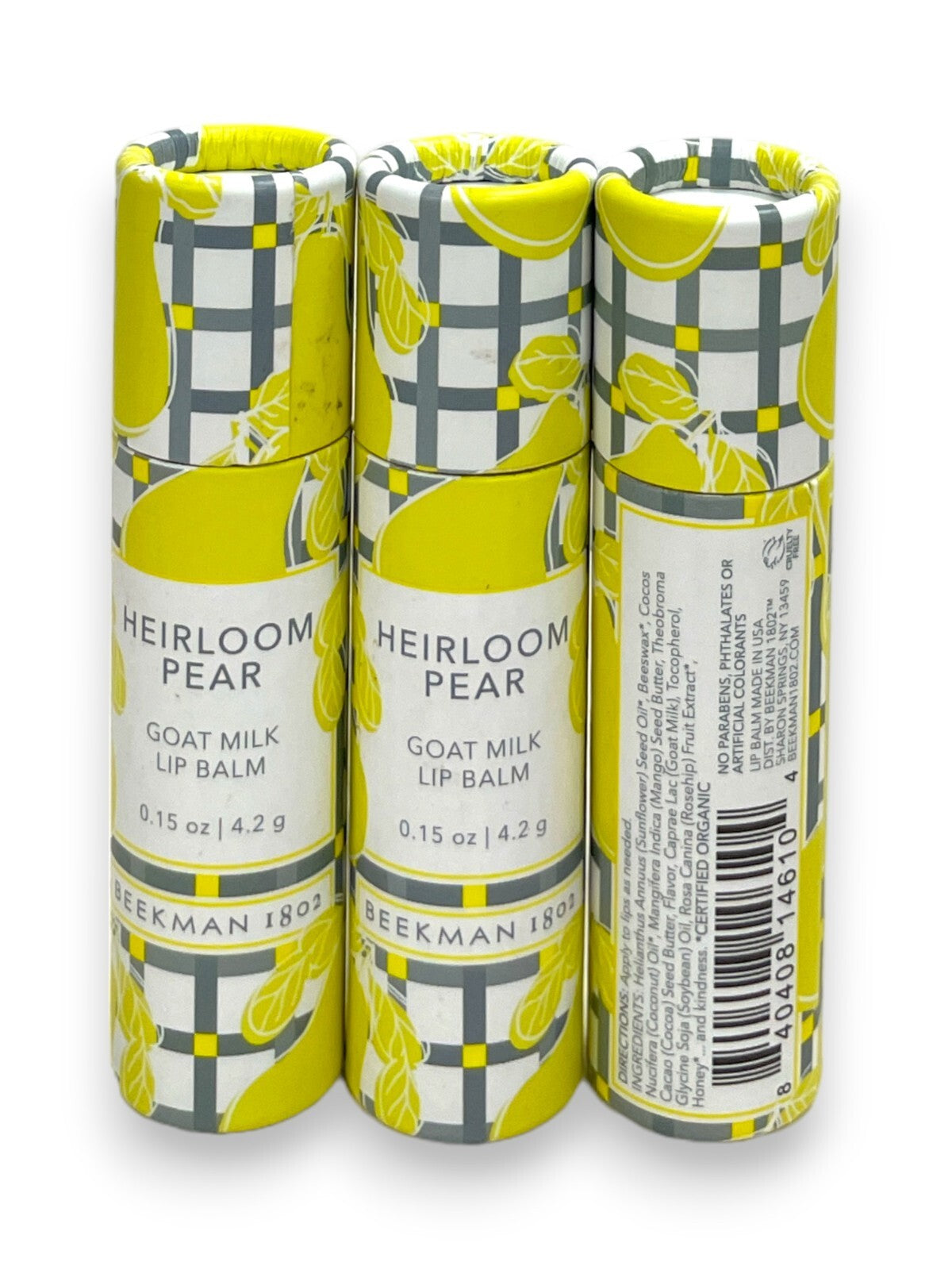 Goat Milk Lip Balm Set - Assorted Flavors, Hydrating Lip Care