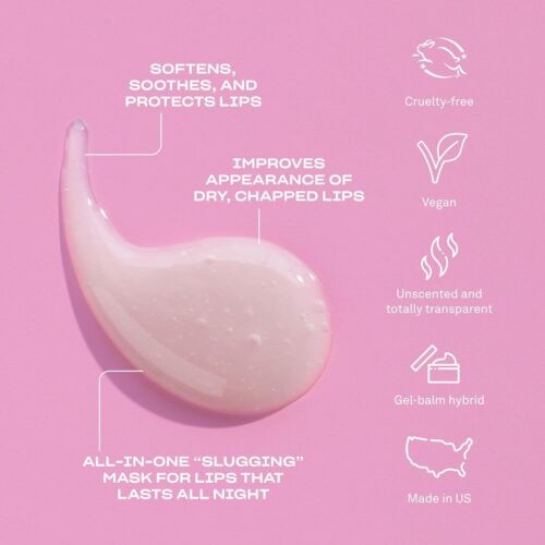Lip Sleeping Mask Fragrance-Free with Hyaluronic Acid - Babe Glow .38 oz