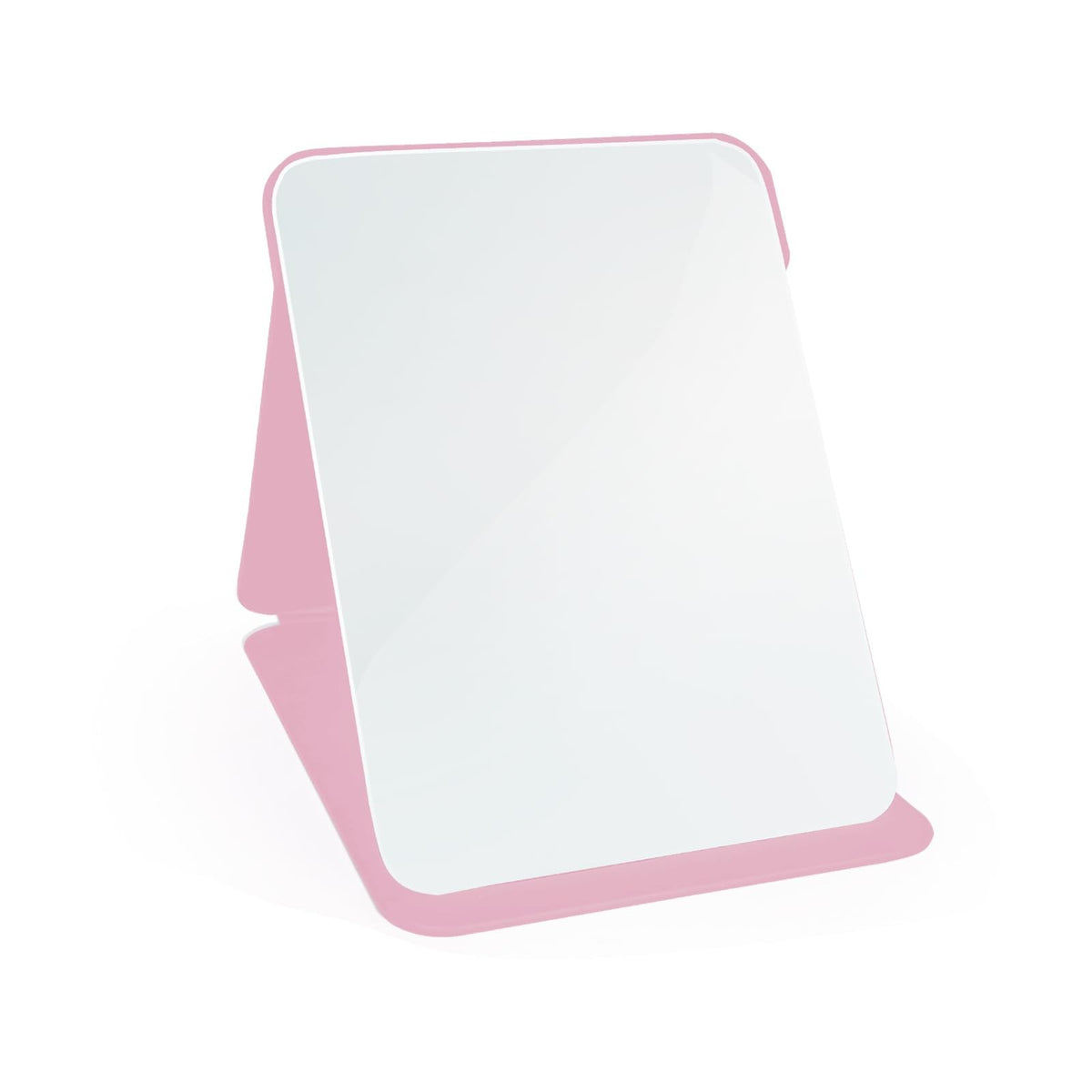 Portable 7x10-inch Folding Makeup Mirror with PU Leather Cover