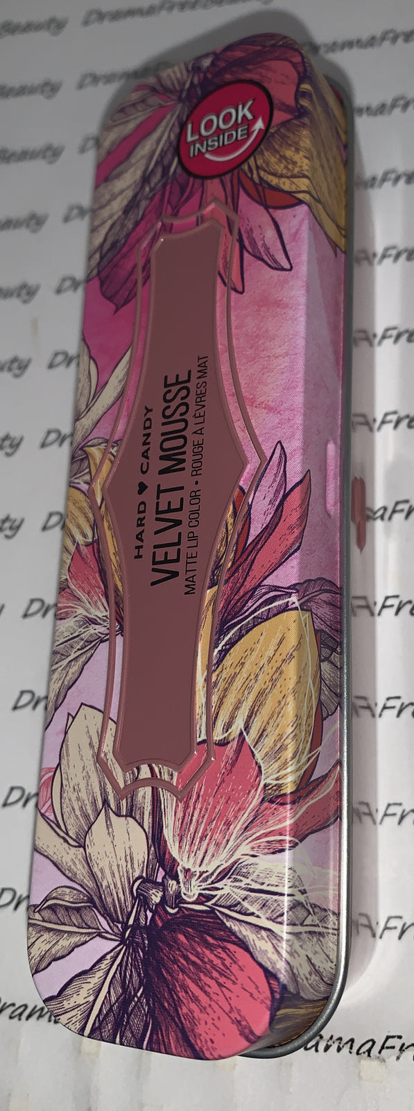 Hard Candy Velvet Mousse Liquid Matte Lip Color 1217 Forget Me Not - Lipstick in Metal Tin