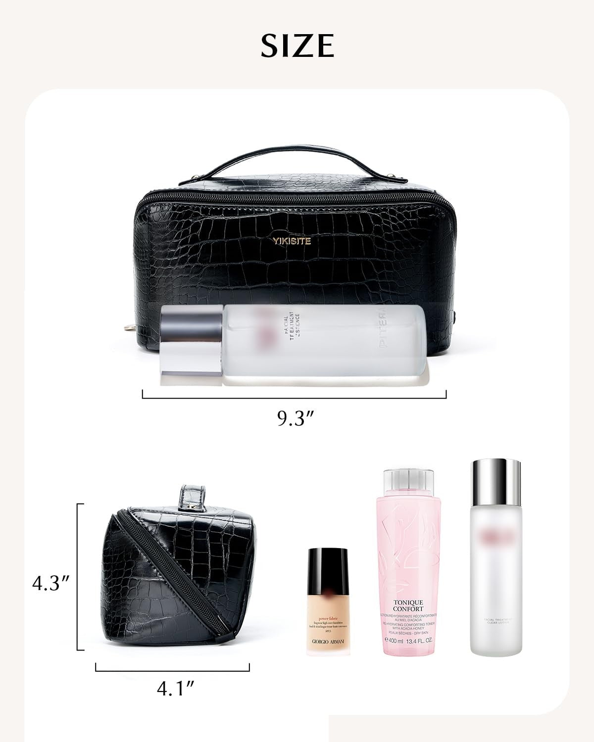 Waterproof Makeup & Toiletry Organizer Bag for Women - Travel & Daily Use