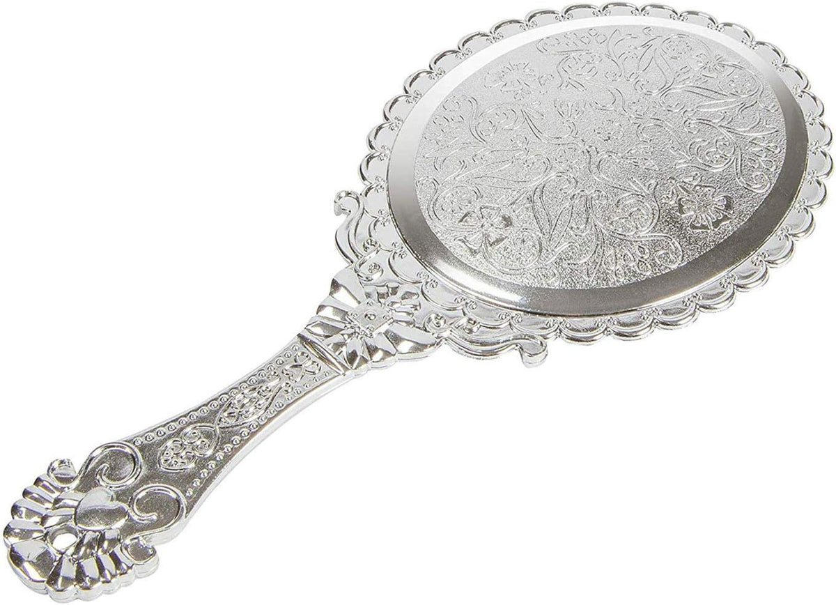 Vintage Handheld Mirror with Handle for Makeup & Personal Use
