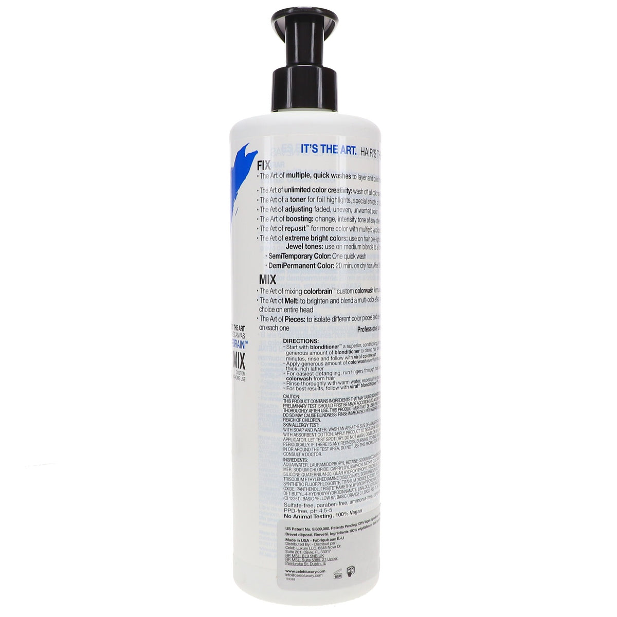 Blue Colorwash Shampoo for Color-Treated Hair 25 oz - Vibrant Hair Care