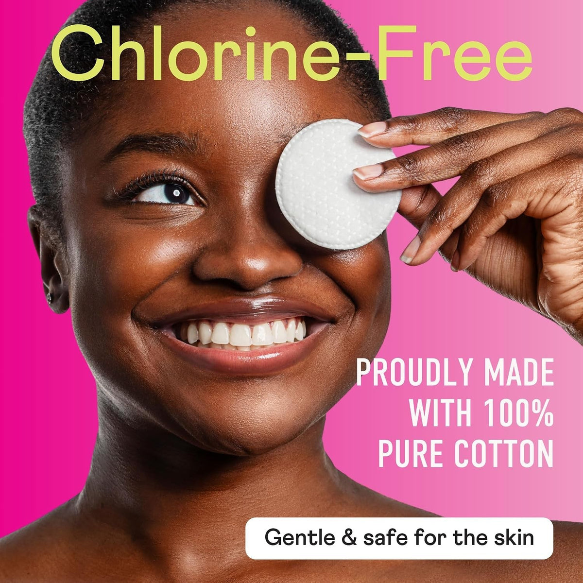 Gentle Dual-Sided Cotton Rounds for Sensitive Skin - 600 Count