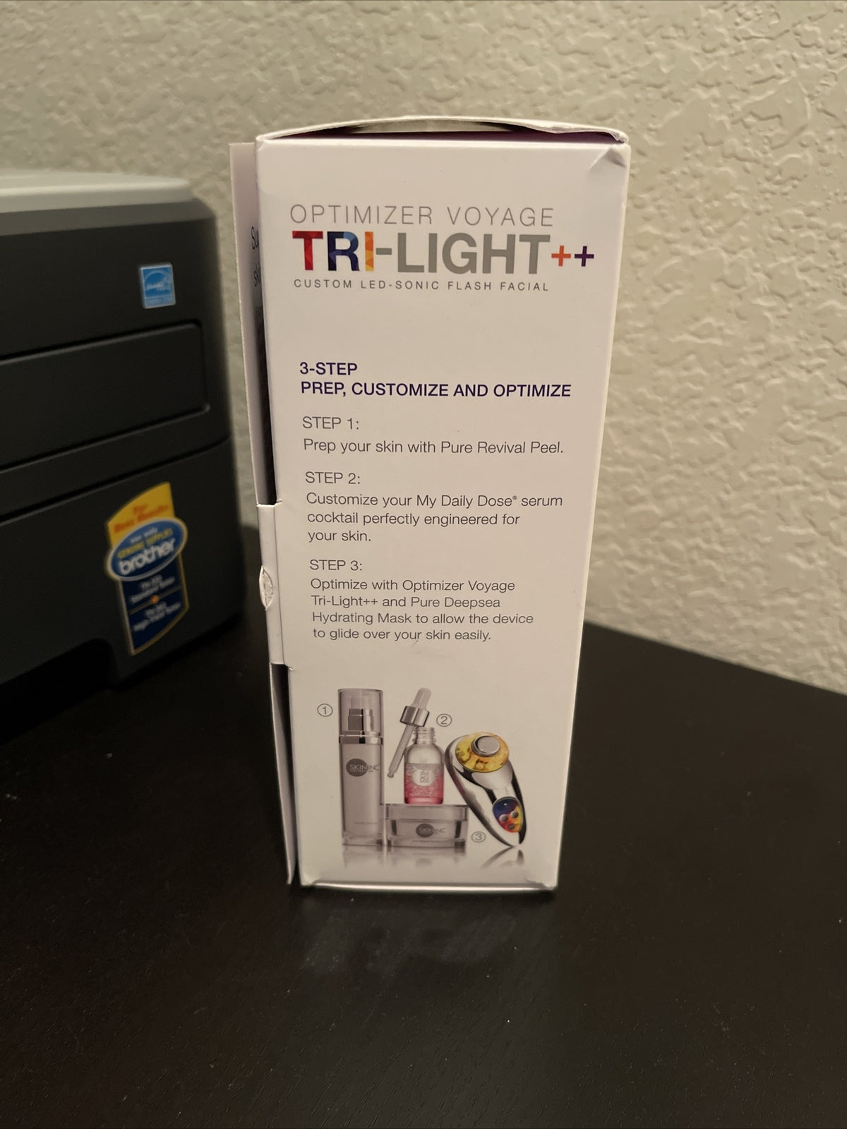 Skin Inc Optimizer Voyage Tri-Light LED Therapy Device - Chrome