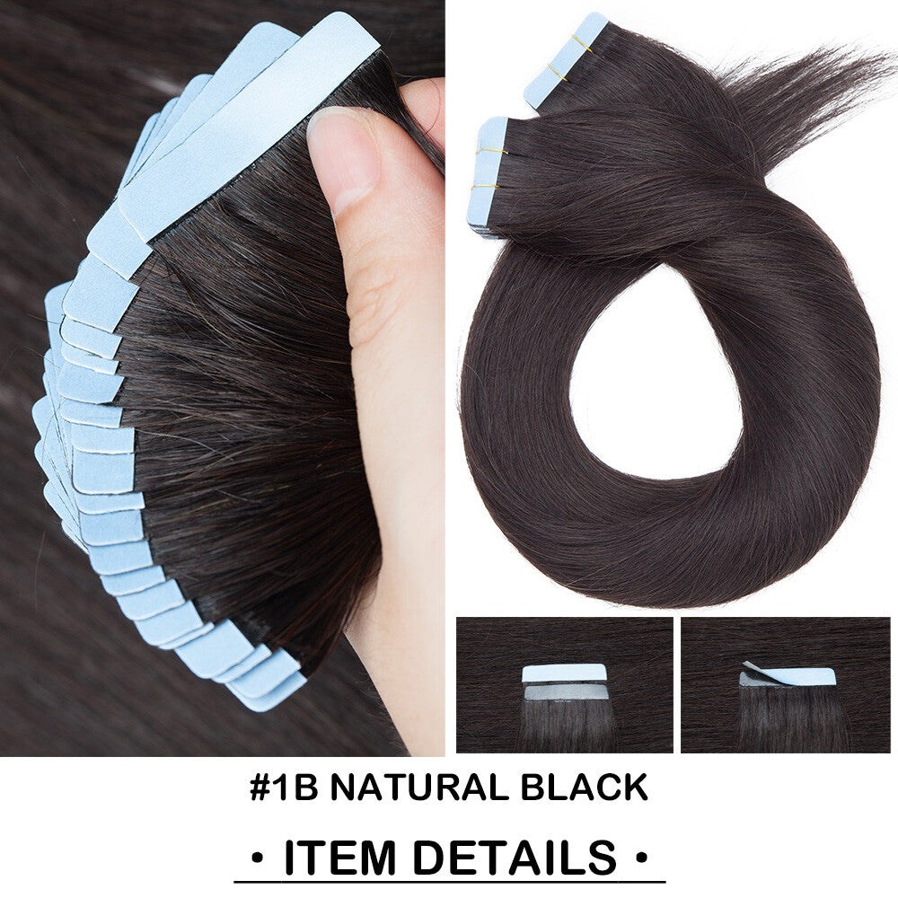 Remy Human Hair Tape-In Extensions Full Head 200g - Multiple Colors & Lengths