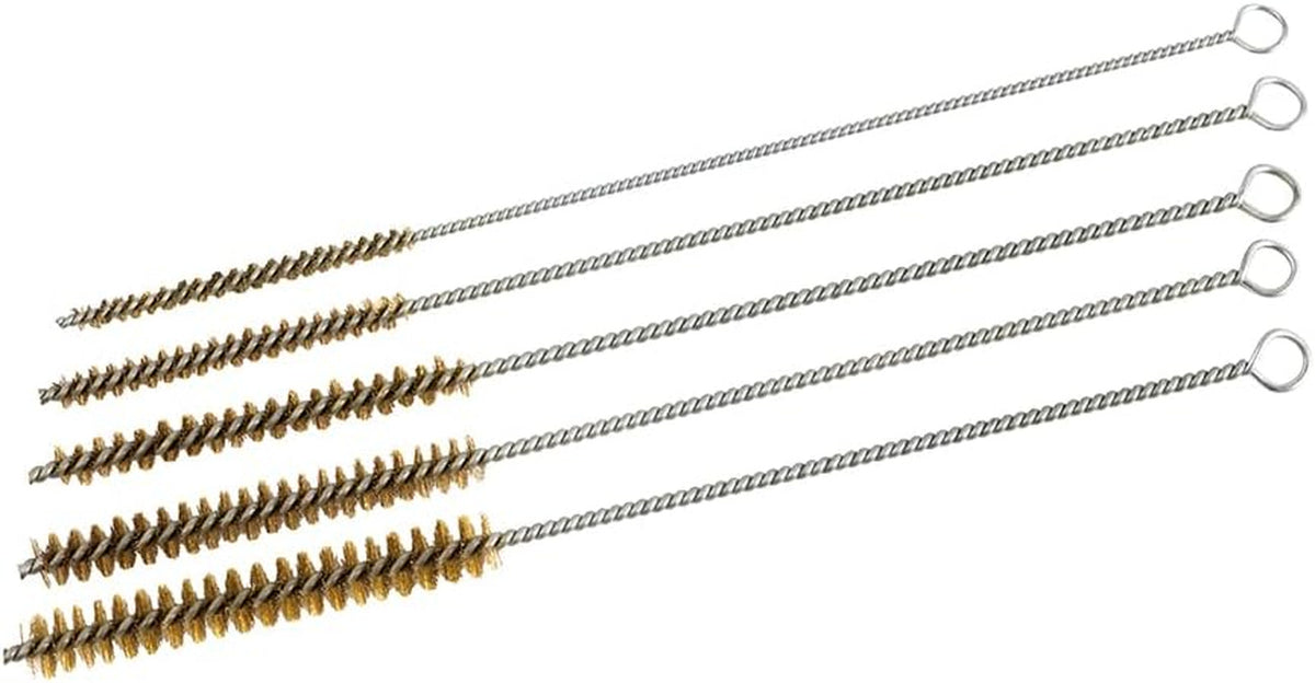 Brass Wire Tube Brush Set for Metal Pipes and Fittings - 4 Sizes