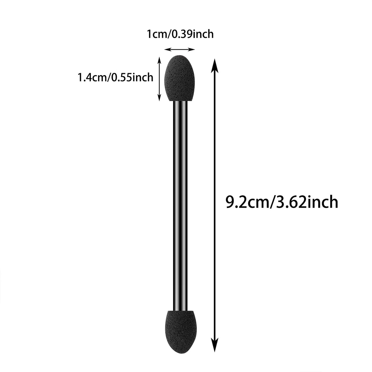 Disposable Eyeshadow Sponge Brushes 100 Pcs Dual Sided Makeup Applicators