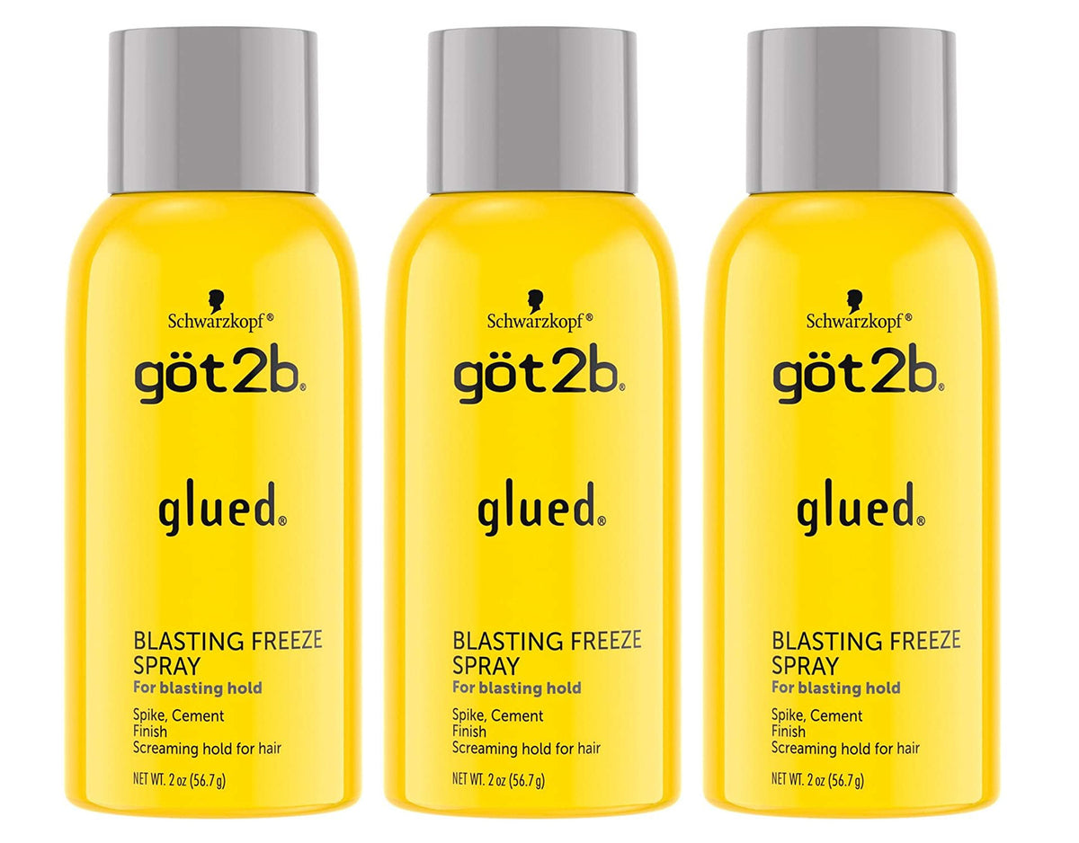 Got2b Glued Blasting Freeze Hairspray - Extreme Hold, 2 oz Pack of 3