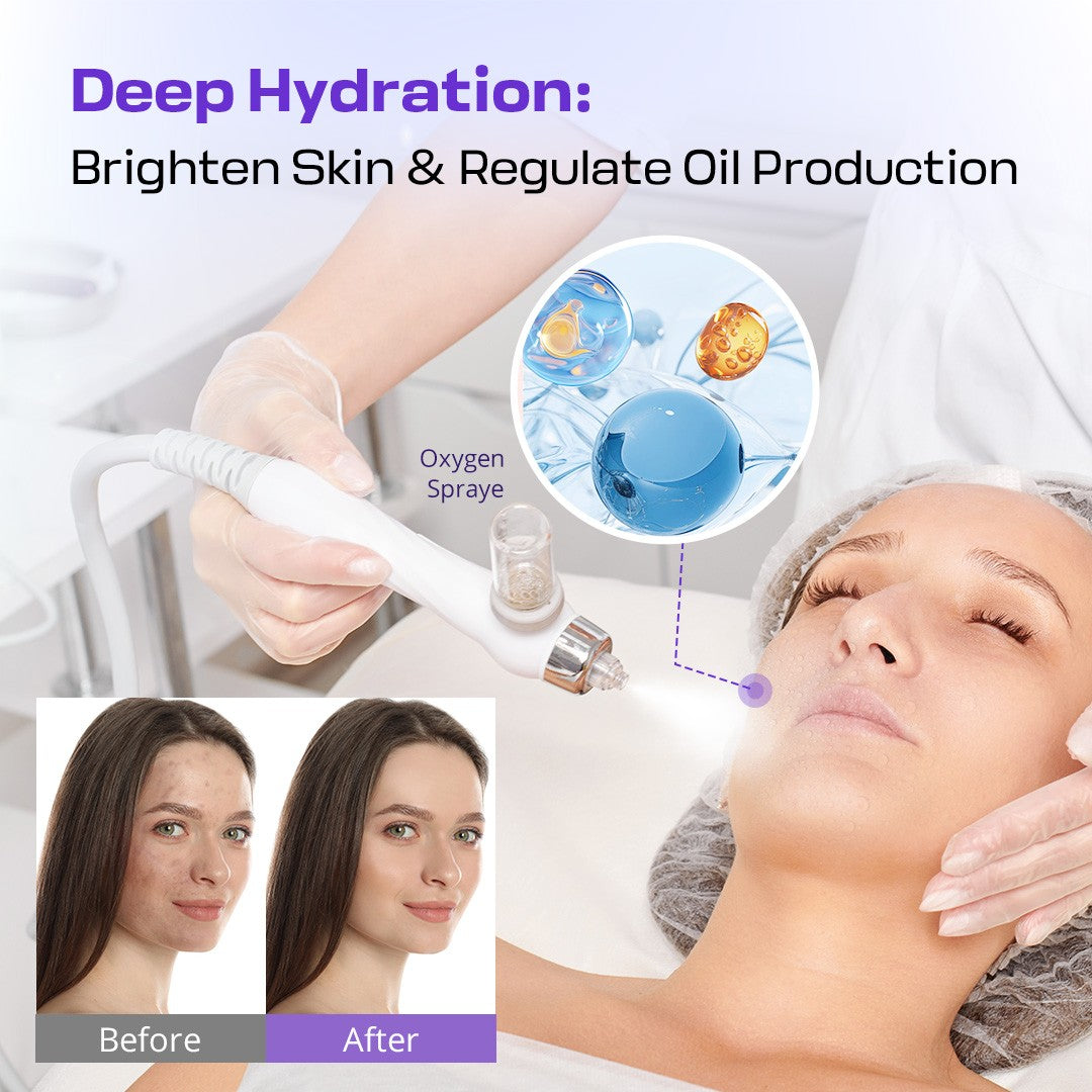 6/7 in 1 Facial Cleansing Machine with Hydro Dermabrasion & Aqua Peel