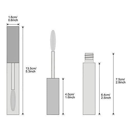 4-Pack Empty 10ml Mascara Tubes with Wands – Refillable Eyelash Containers