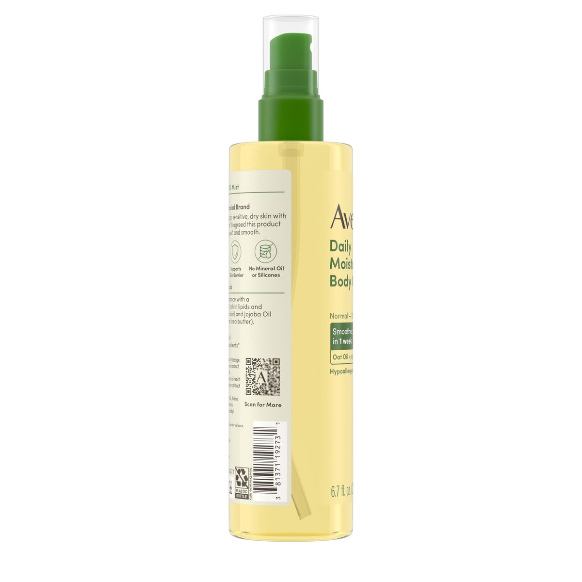Dry Body Oil Mist with Oat & Jojoba Oil 6.7oz