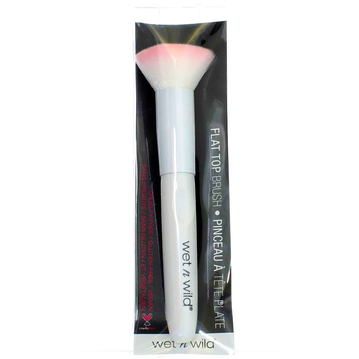 2 Pack Flat Top Makeup Brush - Dense Synthetic Bristle Foundation Brush