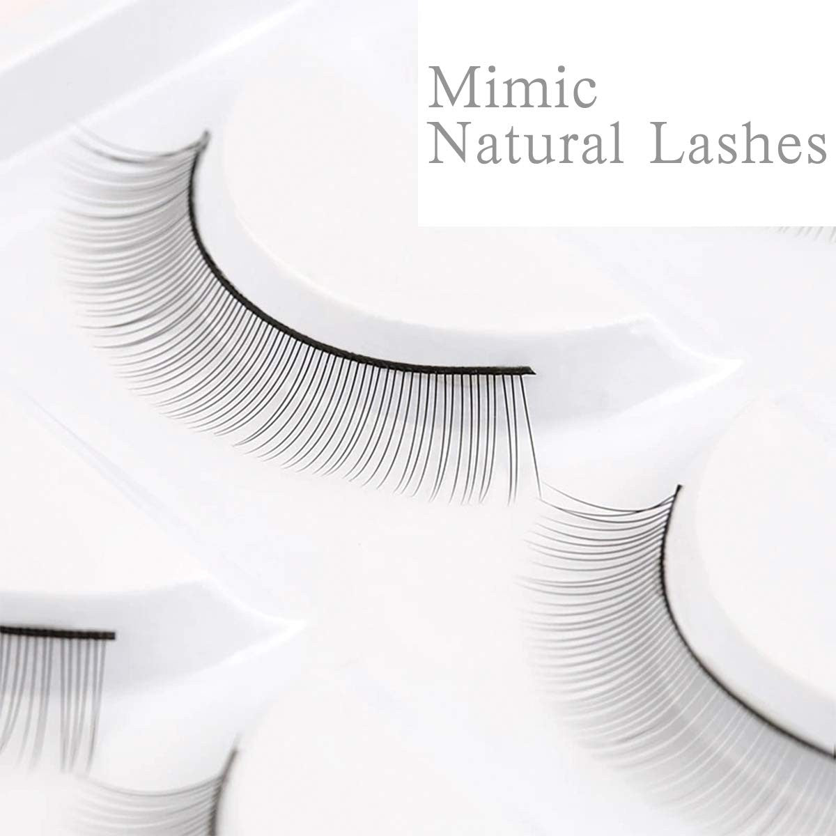 Practice Lash Strips – 30 Pairs Self-Adhesive Training Lashes for Eyelash Extensions