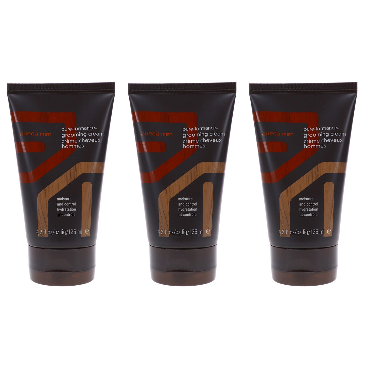 Men's Grooming Cream with Natural Scent - Medium Hold, 4.2 oz, 3 Pack